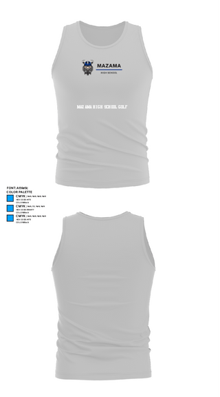 Tank Top, Mazama High School Golf, Golf, Teamtime, Team time, sublimation, custom sports apparel, team uniforms, spirit wear, spiritwear, sports uniforms, custom shirts, team store, custom team store, fundraiser sports, apparel fundraiser