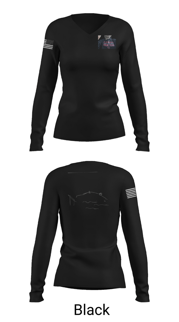 Womens Long Sleeve Vneck Shirt, Camas High School Swimming, Swimming, Teamtime, Team time, sublimation, custom sports apparel, team uniforms, spirit wear, spiritwear, sports uniforms, custom shirts, team store, custom team store, fundraiser sports, apparel fundraiser