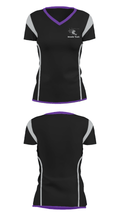 Meade High School Track 444243 Women's Short Sleeve V-neck Shirt - 29