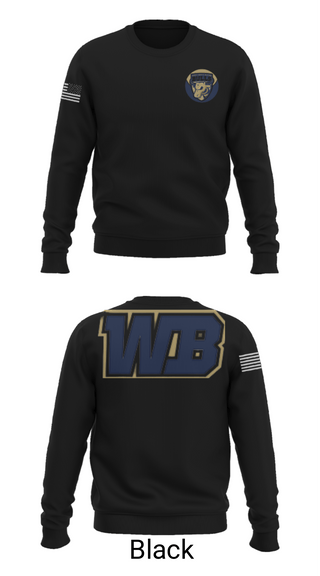 Crew Neck Sweatshirt, West Boca Raton Community High School Lacrosse, Women's Lacrosse, Teamtime, Team time, sublimation, custom sports apparel, team uniforms, spirit wear, spiritwear, sports uniforms, custom shirts, team store, custom team store, fundraiser sports, apparel fundraiser