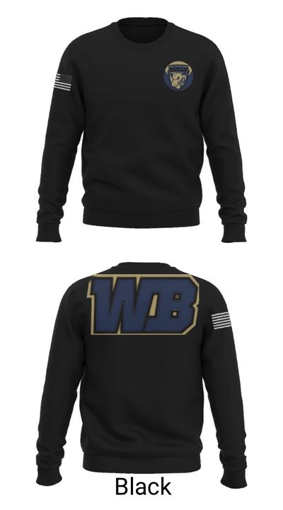 West Boca Raton Community High School Lacrosse 47112635 Crew Neck Sweatshirt - 9