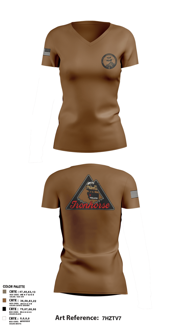 Womens Long Sleeve Vneck Shirt, Bco 1-189th, Army, Teamtime, Team time, sublimation, custom sports apparel, team uniforms, spirit wear, spiritwear, sports uniforms, custom shirts, team store, custom team store, fundraiser sports, apparel fundraiser