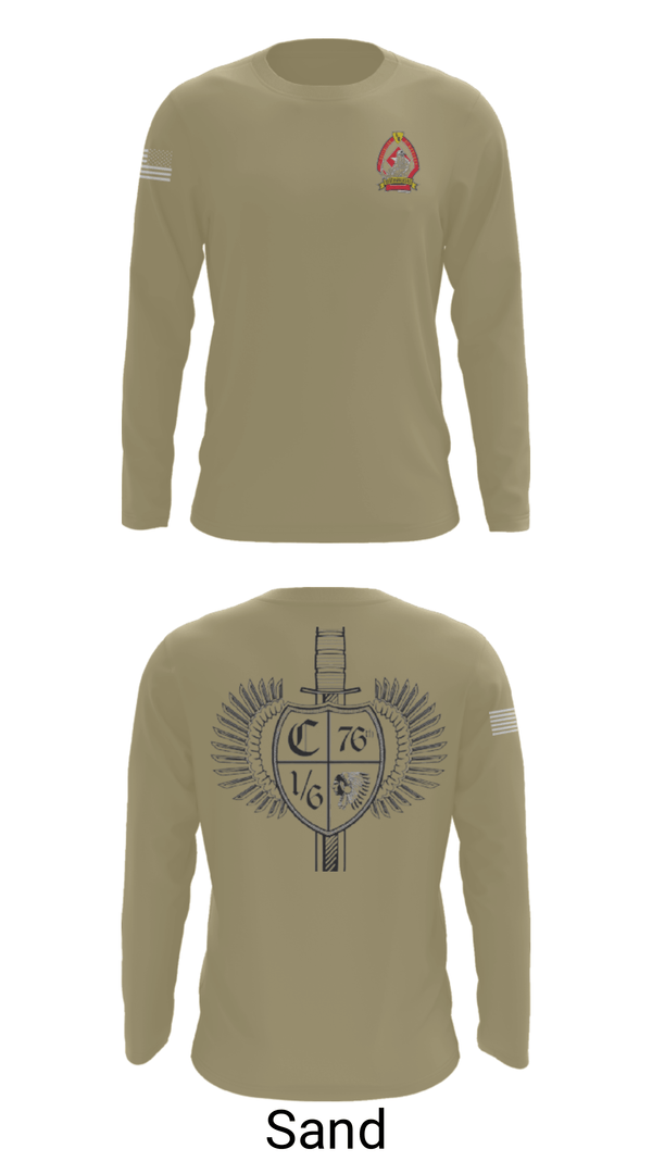 Long Sleeve Performance Shirt, 1/6 Charlie company, , Teamtime, Team time, sublimation, custom sports apparel, team uniforms, spirit wear, spiritwear, sports uniforms, custom shirts, team store, custom team store, fundraiser sports, apparel fundraiser