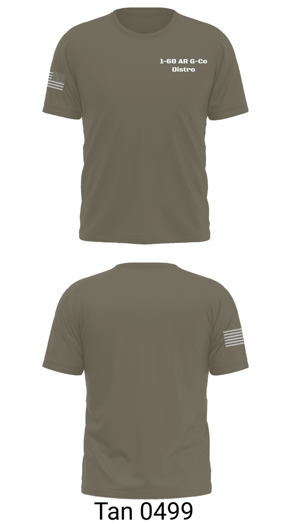 Old School Cotton Feel Shirt, 1-68 AR G-Co Distro, Army, Teamtime, Team time, sublimation, custom sports apparel, team uniforms, spirit wear, spiritwear, sports uniforms, custom shirts, team store, custom team store, fundraiser sports, apparel fundraiser