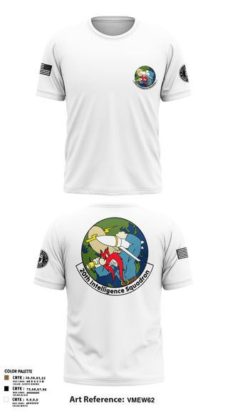Old School Cotton Feel Shirt, 20th Intelligence Squadron, Air Force, Teamtime, Team time, sublimation, custom sports apparel, team uniforms, spirit wear, spiritwear, sports uniforms, custom shirts, team store, custom team store, fundraiser sports, apparel fundraiser