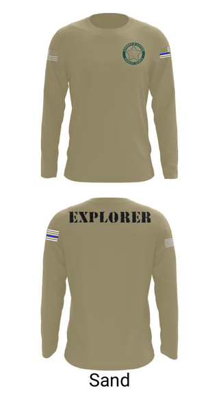 Long Sleeve Performance Shirt, BSO Explorers, Police, Teamtime, Team time, sublimation, custom sports apparel, team uniforms, spirit wear, spiritwear, sports uniforms, custom shirts, team store, custom team store, fundraiser sports, apparel fundraiser