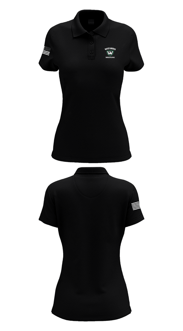Womens Short Sleeve Performance Polo, Illinois Kids Wrestling Federation, Wrestling, Teamtime, Team time, sublimation, custom sports apparel, team uniforms, spirit wear, spiritwear, sports uniforms, custom shirts, team store, custom team store, fundraiser sports, apparel fundraiser