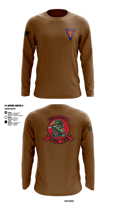MAG-42 VMA-133 60916507 Long Sleeve Performance Shirt 2