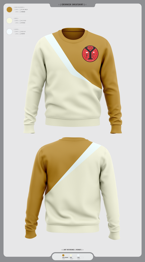 Crew Neck Sweatshirt, YFC, Men's Soccer, Teamtime, Team time, sublimation, custom sports apparel, team uniforms, spirit wear, spiritwear, sports uniforms, custom shirts, team store, custom team store, fundraiser sports, apparel fundraiser