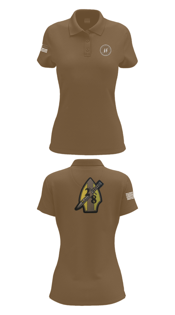 Womens Short Sleeve Performance Polo, 2nd bn 8th Marines, Marines, Teamtime, Team time, sublimation, custom sports apparel, team uniforms, spirit wear, spiritwear, sports uniforms, custom shirts, team store, custom team store, fundraiser sports, apparel fundraiser