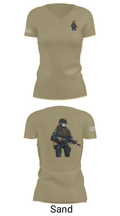 3d lsb 39792160 Women's Short Sleeve V-neck Shirt - 88