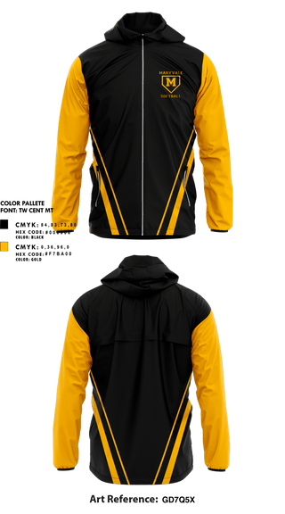 Windbreaker, Maryvale High School, Softball, Teamtime, Team time, sublimation, custom sports apparel, team uniforms, spirit wear, spiritwear, sports uniforms, custom shirts, team store, custom team store, fundraiser sports, apparel fundraiser