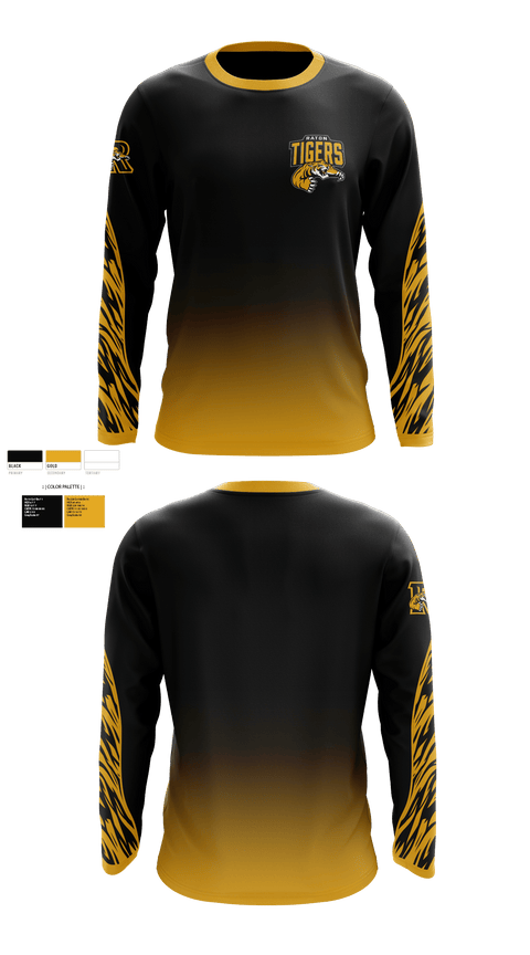 Long Sleeve Performance Shirt, Raton High School Football, , Teamtime, Team time, sublimation, custom sports apparel, team uniforms, spirit wear, spiritwear, sports uniforms, custom shirts, team store, custom team store, fundraiser sports, apparel fundraiser
