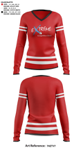 Southwestern Youth Association Cheer 24208074 Women's Long Sleeve V-neck Shirt - 41