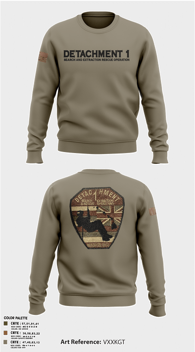 Detachment 1 27221981 Crew Neck Sweatshirt - 3