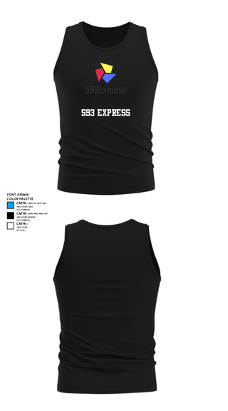 Tank Top, 593 Express, , Teamtime, Team time, sublimation, custom sports apparel, team uniforms, spirit wear, spiritwear, sports uniforms, custom shirts, team store, custom team store, fundraiser sports, apparel fundraiser