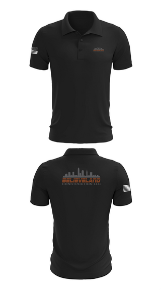 Short Sleeve Performance Polo, Believeland Construction LLC, , Teamtime, Team time, sublimation, custom sports apparel, team uniforms, spirit wear, spiritwear, sports uniforms, custom shirts, team store, custom team store, fundraiser sports, apparel fundraiser