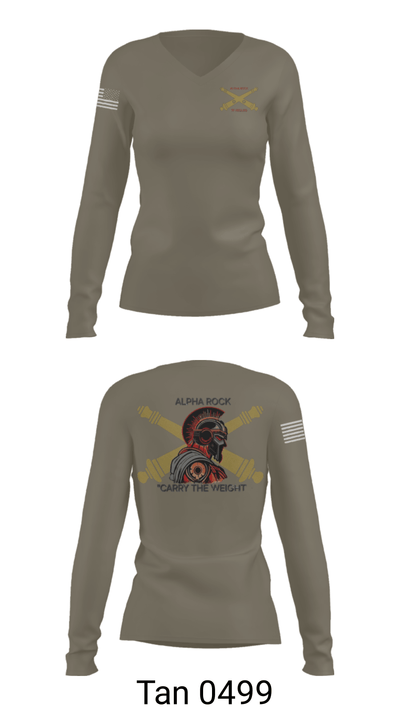 ALPHA ROCK 20137343 Women's Long Sleeve V-neck Shirt - 77