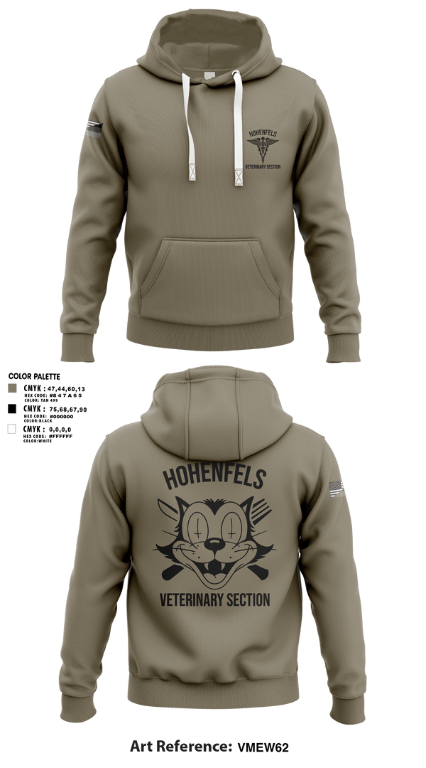 Hoodie, Hohenfels VTFHohenfels Veterinary Section, Army, Teamtime, Team time, sublimation, custom sports apparel, team uniforms, spirit wear, spiritwear, sports uniforms, custom shirts, team store, custom team store, fundraiser sports, apparel fundraiser