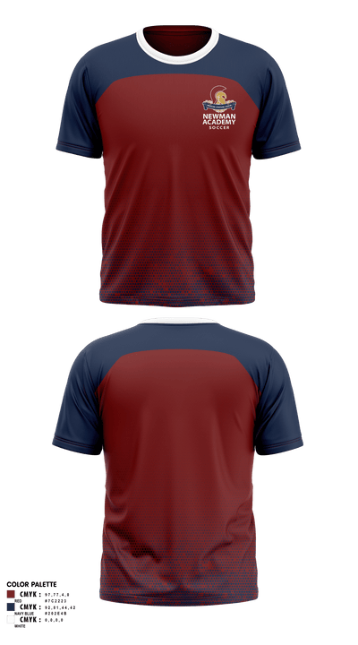 Newman International Academy at Gibbins Senior High School Soccer 64849568 Short Sleeve Performance Shirt - 1
