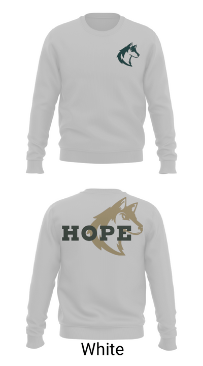 Hope Christian Middle School Cheer 1829633 Crew Neck Sweatshirt - 2