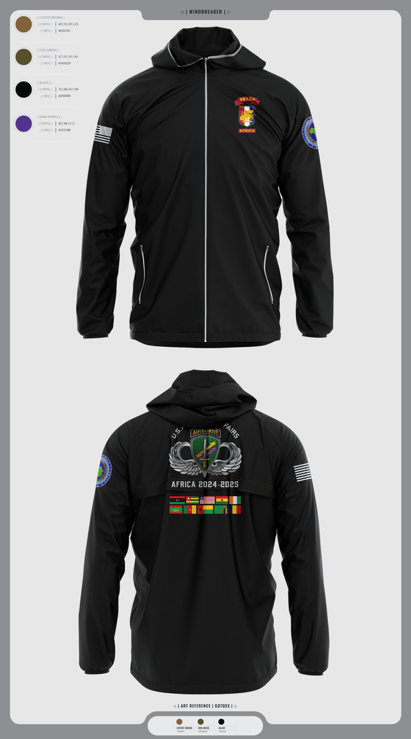 Windbreaker, 478th CA BN (A), Army, Teamtime, Team time, sublimation, custom sports apparel, team uniforms, spirit wear, spiritwear, sports uniforms, custom shirts, team store, custom team store, fundraiser sports, apparel fundraiser