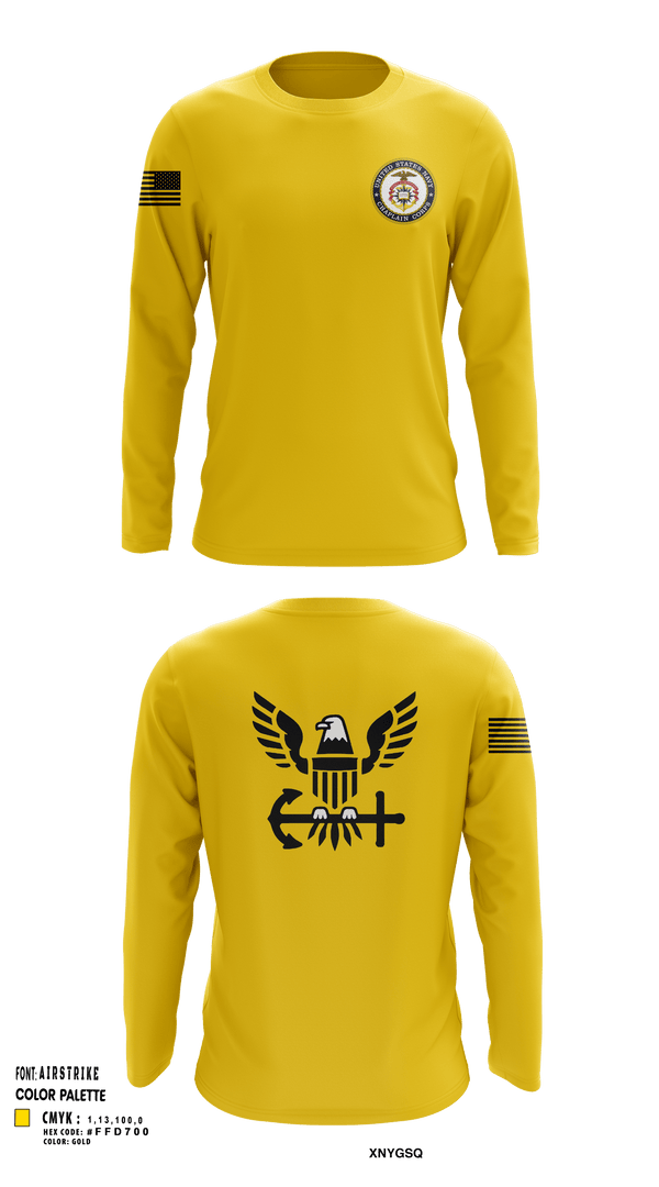 Long Sleeve Performance Shirt, Chaplain Corp, Navy, Teamtime, Team time, sublimation, custom sports apparel, team uniforms, spirit wear, spiritwear, sports uniforms, custom shirts, team store, custom team store, fundraiser sports, apparel fundraiser