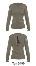 Mals K9 82782648 Women's Long Sleeve V-neck Shirt - 77