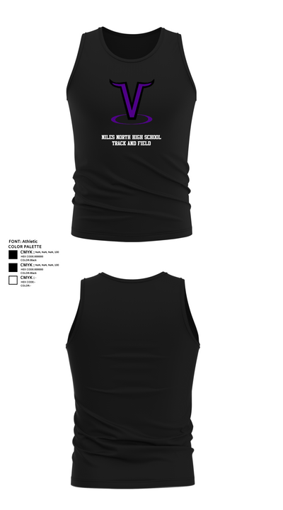 Niles North High School Track and Field 91252281 Tank Top - 15