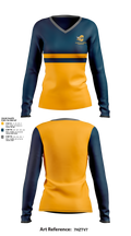 Walled Lake Central Gymnastics 93102684 Women's Long Sleeve V-neck Shirt - 1 (1)