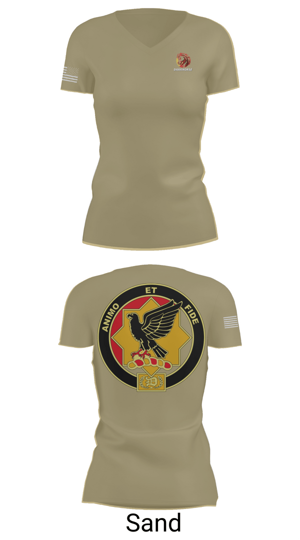 Womens Short Sleeve Vneck Shirt, D FST 8-1 CAV, Army, Teamtime, Team time, sublimation, custom sports apparel, team uniforms, spirit wear, spiritwear, sports uniforms, custom shirts, team store, custom team store, fundraiser sports, apparel fundraiser