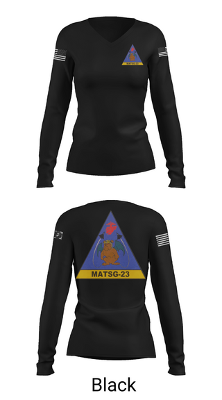 Womens Long Sleeve Vneck Shirt, matsg-23, Marines, Teamtime, Team time, sublimation, custom sports apparel, team uniforms, spirit wear, spiritwear, sports uniforms, custom shirts, team store, custom team store, fundraiser sports, apparel fundraiser