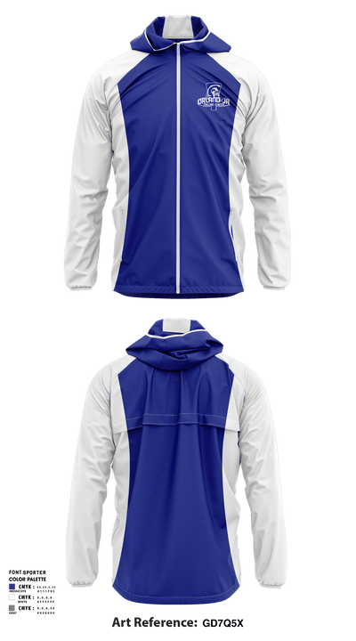 Orland Jr Trojans Cheer 6207473 Windbreaker - 2