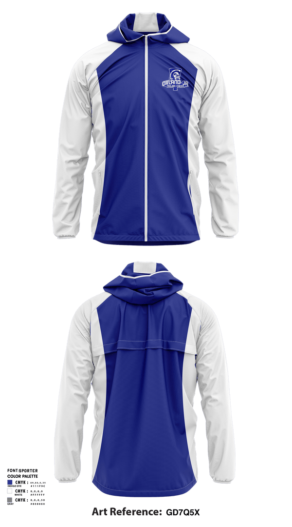 Windbreaker, Orland Jr Trojans Cheer, Cheer, Teamtime, Team time, sublimation, custom sports apparel, team uniforms, spirit wear, spiritwear, sports uniforms, custom shirts, team store, custom team store, fundraiser sports, apparel fundraiser
