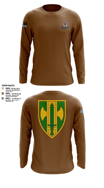 615th MP CO 40178490 Long Sleeve Performance Shirt 42