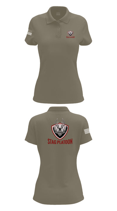 Eagle troop 2/2 62182830 Women's Short Sleeve Performance Polo  - 75