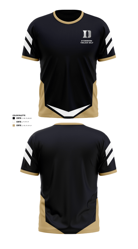 Old School Cotton Feel Shirt, Dyersburg High School TROJANS, Golf, Teamtime, Team time, sublimation, custom sports apparel, team uniforms, spirit wear, spiritwear, sports uniforms, custom shirts, team store, custom team store, fundraiser sports, apparel fundraiser