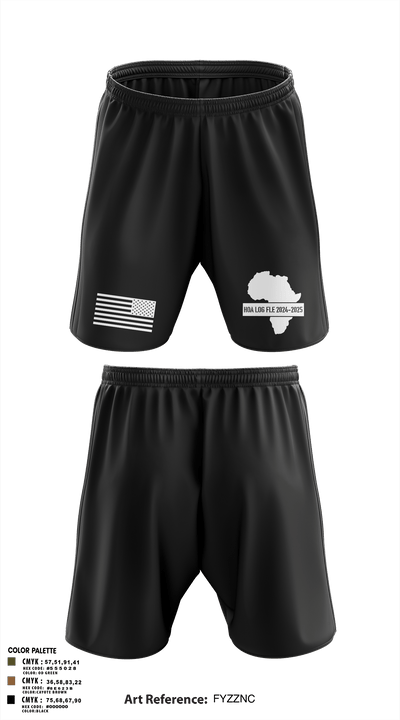 HHC 328th BSB 25119832 Athletic Shorts With Pockets - 3