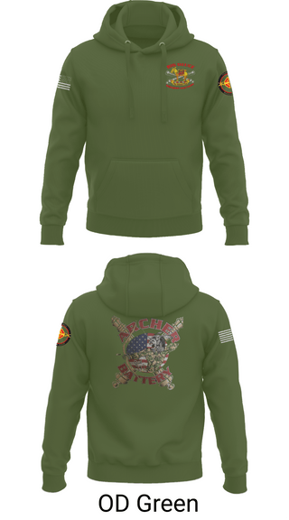 Hoodie, Archer Battery 2-2 FA, Army, Teamtime, Team time, sublimation, custom sports apparel, team uniforms, spirit wear, spiritwear, sports uniforms, custom shirts, team store, custom team store, fundraiser sports, apparel fundraiser