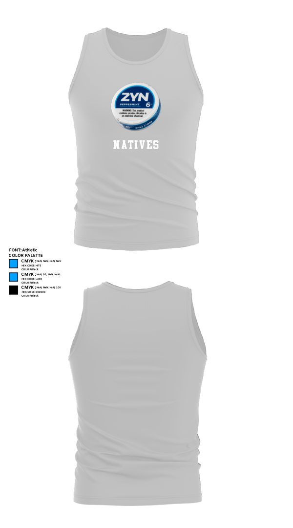 Tank Top, Natives, Men's Basketball, Teamtime, Team time, sublimation, custom sports apparel, team uniforms, spirit wear, spiritwear, sports uniforms, custom shirts, team store, custom team store, fundraiser sports, apparel fundraiser