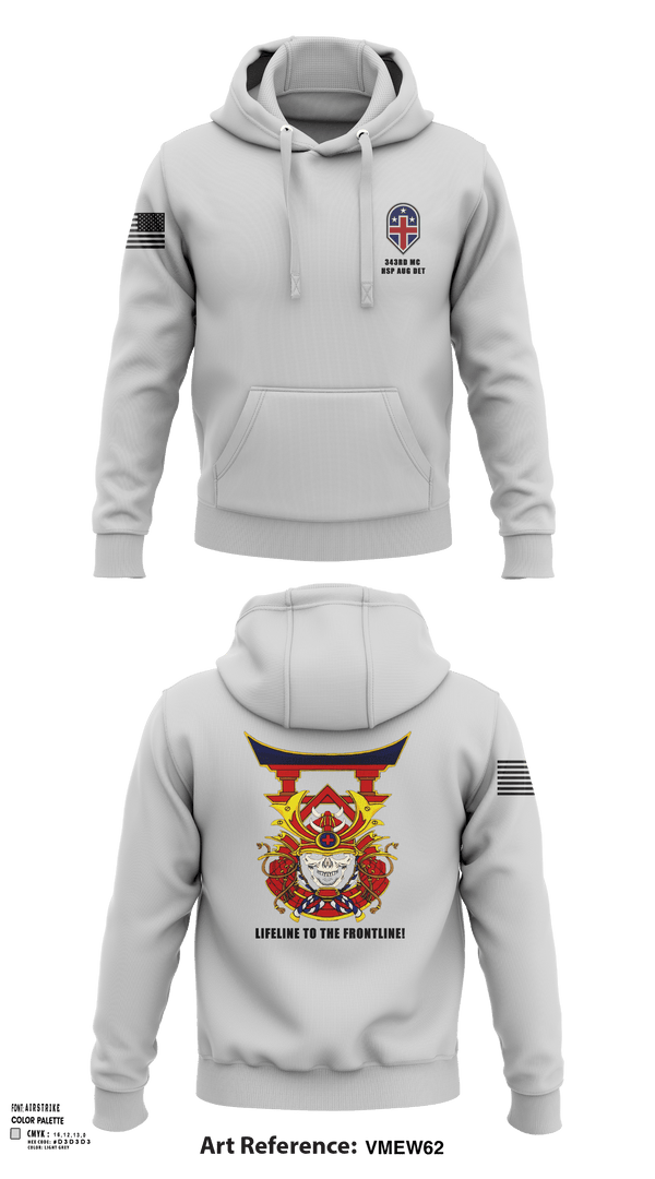Hoodie, 343rd Medical Hospital Augmentation Detachment, , Teamtime, Team time, sublimation, custom sports apparel, team uniforms, spirit wear, spiritwear, sports uniforms, custom shirts, team store, custom team store, fundraiser sports, apparel fundraiser