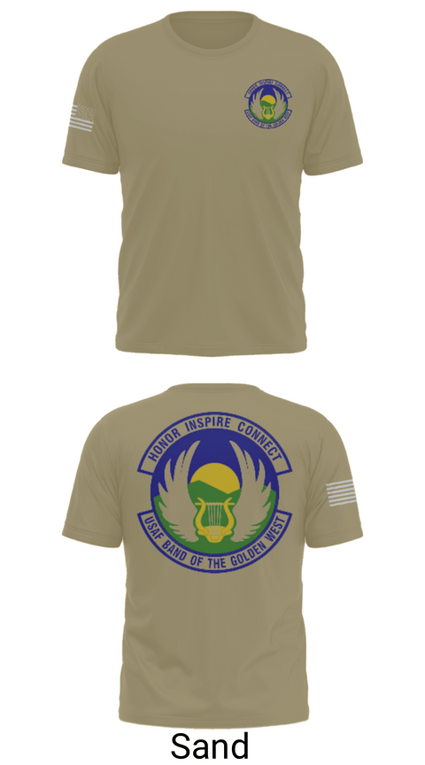 Short Sleeve Performance Shirt, USAF Band of the Golden West, , Teamtime, Team time, sublimation, custom sports apparel, team uniforms, spirit wear, spiritwear, sports uniforms, custom shirts, team store, custom team store, fundraiser sports, apparel fundraiser