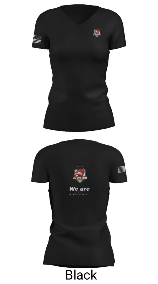 Women's Short Sleeve Vneck Shirt, JC United, Men's Soccer, Teamtime, Team time, sublimation, custom sports apparel, team uniforms, spirit wear, spiritwear, sports uniforms, custom shirts, team store, custom team store, fundraiser sports, apparel fundraiser