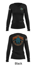 Spartans 56879733 Women's Long Sleeve V-neck Shirt - 19