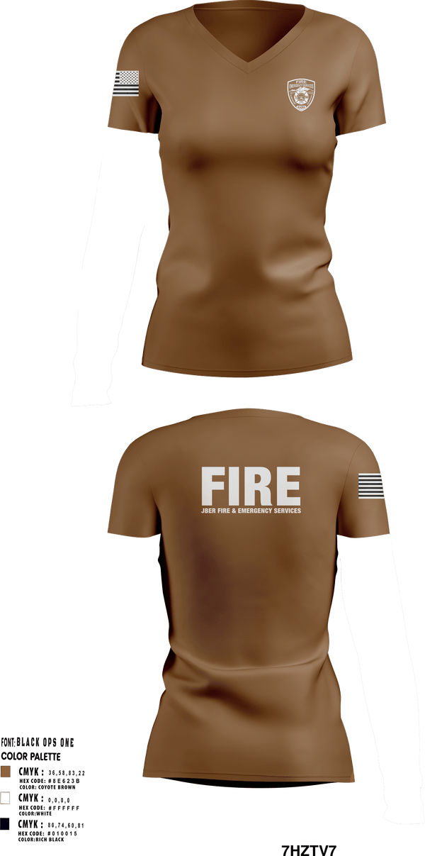 Womens Short Sleeve Vneck Shirt, 673 CEF, Fire Department, Teamtime, Team time, sublimation, custom sports apparel, team uniforms, spirit wear, spiritwear, sports uniforms, custom shirts, team store, custom team store, fundraiser sports, apparel fundraiser