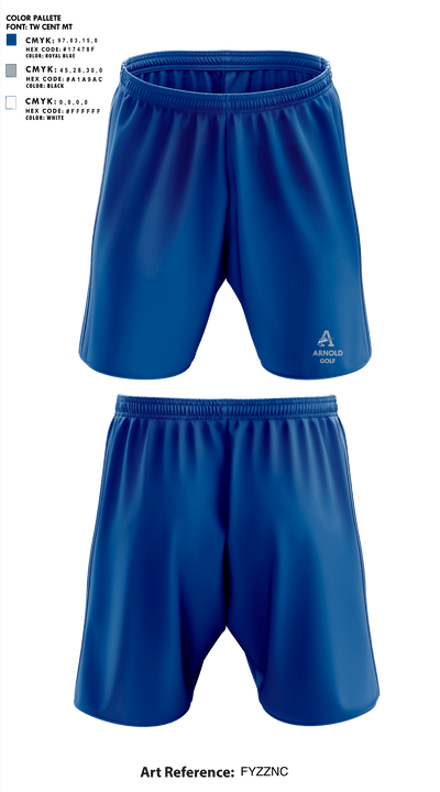 Arnold High School Golf 82080131 Athletic Shorts With Pockets - 1