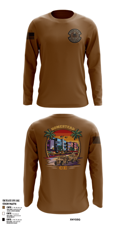 482D Civil Engineer Squadron 21891413 Long Sleeve Performance Shirt - 121