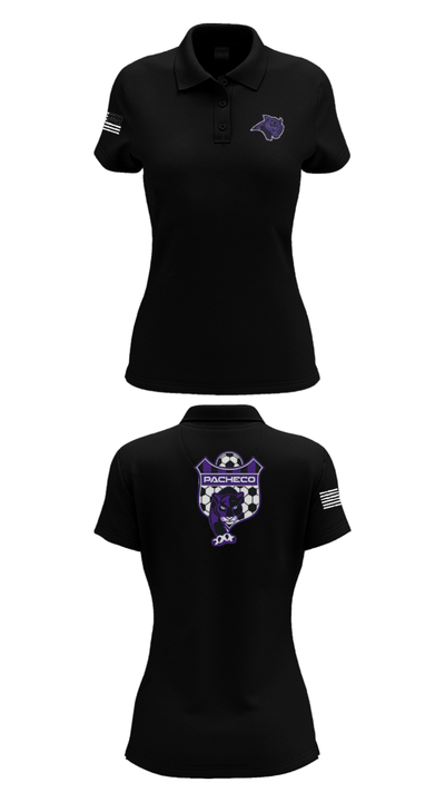 Pacheco High School Soccer 65224037 Women's Short Sleeve Performance Polo  - 36