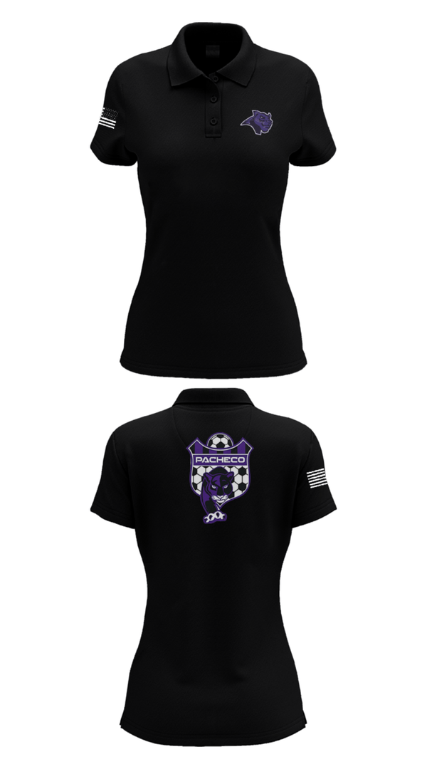 Womens Short Sleeve Performance Polo, Pacheco High School Soccer, Men's Soccer, Teamtime, Team time, sublimation, custom sports apparel, team uniforms, spirit wear, spiritwear, sports uniforms, custom shirts, team store, custom team store, fundraiser sports, apparel fundraiser