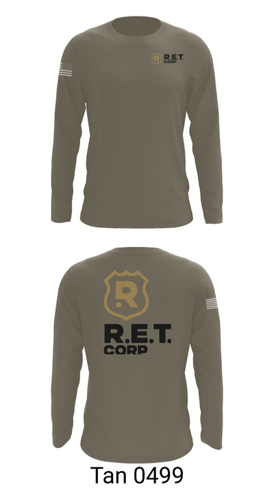 RET CORP 33326250 Long Sleeve Performance Shirt - 63